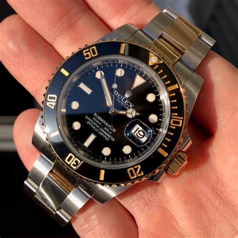 rolex submariner two tone black and gold|Rolex 2 tone submariner price.